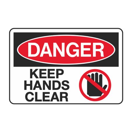Danger Keep Hands Clear Decal